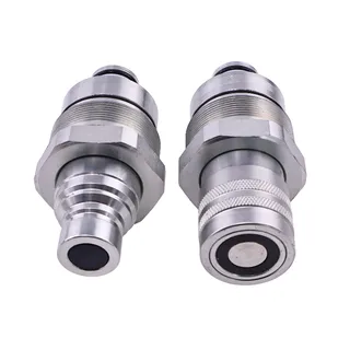 Male & Female Flat Face Coupler Kit 47396760 47396761 for New Holland C227 C232 C237 C238 L213 L215 L216 L218 L220 L221 L223 L225 L228 L230 L234