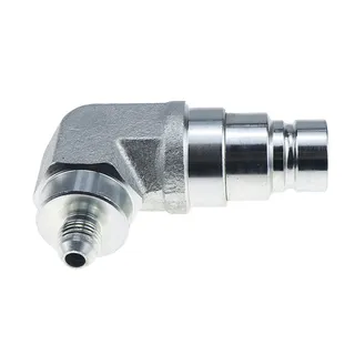 Male Flat Face Coupler with 3/8??JIC 90 Degree End 7167304 for Bobcat