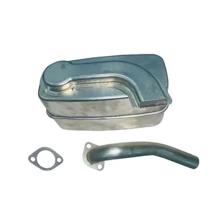 Muffler & Exhaust Pipe With Gasket AM138423 for John Deere Tractor L100 L105 L107 L108 L110