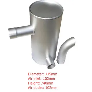Muffler Silencer for Hyundai Excavator R265-9T 740x335mm