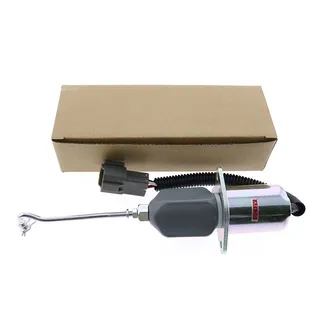 Aftermarket Woodward 12V SA-4014-12 Stop Solenoid Valve for Cummins Mitsubishi Generator Engine