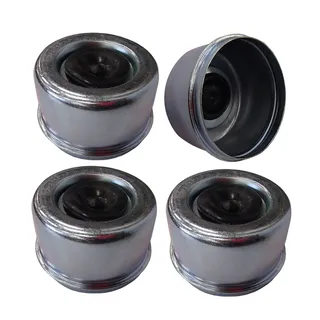 OD 2.72" 4 Pcs Grease Cap With Rubber Plug 21-43-1 for Trailer Axles E-Z Lube Spindle