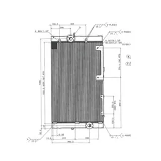 Oil Cooler 11QA-40212 for Hyundai Excavator R360LC-9