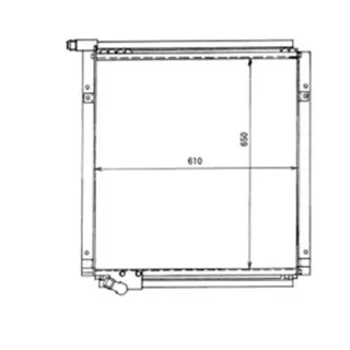 Oil Cooler 21K-03-33121 21K-03-33120 for Komatsu PC150-5 Excavator