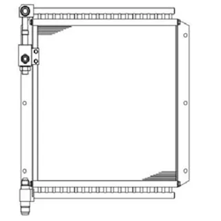 Oil Cooler 21W-03-21111 for Komatsu Excavator PC75UD-2 PC75UU-2E PC75UU-2