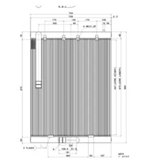 Oil Cooler 2202-9061A-02 for Doosan Excavator S220LC-V S225LL S220LC-6