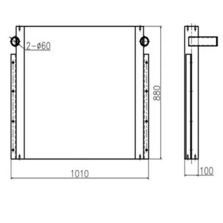 Oil Cooler 2653570 for Caterpillar CAT E330C Excavator