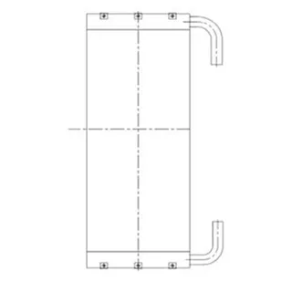 Oil Cooler 4668379 for Hitachi Excavator ZX170W-3 ZX190W-3