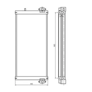 Oil Cooler for Doosan Excavator DX260LC