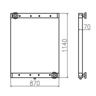 Oil Cooler for Doosan Excavator DX300LL