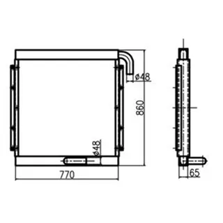 Oil Cooler ME043055 for Kato HD700-7 HD700-8 HD700-9 Excavator