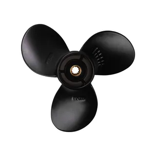 Outboard Propeller 58100-93723-019 for Suzuki 8-20Hp 9 1/4 Aluminum Al X4P2 Alloy 3 Blade Black 10 Spline Tooth R Rotation