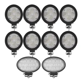 Oval Corner Cab Lights & Oval Flood Work Light RE219708 RE179973 for John Deere Engine 4045 Sprayer R4023 R4030