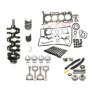 Overhaul Rebuild Kit & Crankshaft & 4Pcs STD Connecting Rod & Timing Chain Kit for Hyundai Engine G4KJ