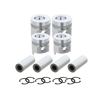 Piston 4 Units 1 Set YM129004-22080 For Yanmar Engine 4TNV84