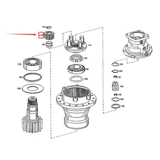 Planet Gear 155-0875 for Caterpillar CAT Engine 3056 3116 C6.6 C7.1 Excavator M318 M320 M322D M322D2 M322F M324D2