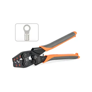 Ratcheting Crimper Tool for Non-insulated Terminals Cable Lugs Crimping Plier