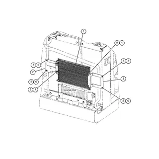 Refrigerant Condenser 488-6612 for Caterpillar CAT 312 313 315 317 320 323 325 326 330 333 335 340 350 352 355 395