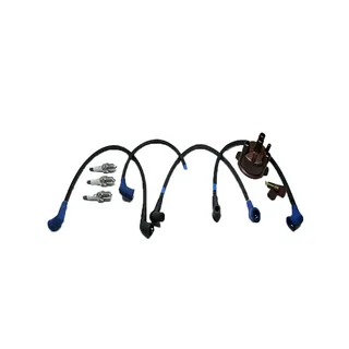 Rotor 12581-68650 & Distributor Cap 12581-68670 & Wires 12691-67540 & Spark Plug 12599-67711 for Kubota Engine WG600 WG750