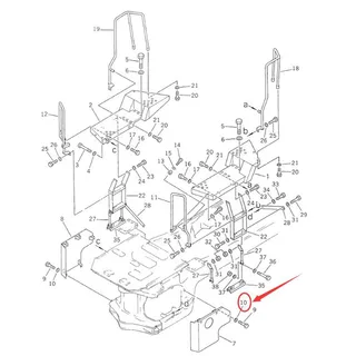 Seal 423-33-11421 for Komatsu WA350-1 WA380-1 Wheel Loader