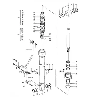 Boom Cylinder Seal Kit 0674907 for Hitachi Excavator EX100-5 EX100M-5 EX120-5HG EX120-5Z EX130K-5 ZX110 ZX110-3-HCME ZX110M ZX125W