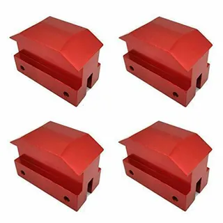 Set of 4 Jack Lifting Pad Anodized Aluminum JACKPAD08-RD-4 for 6th Generation Chevrolet Camaro 16-18