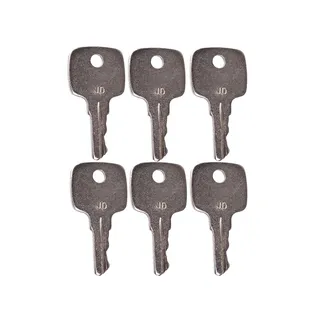 Set of 6 Ignition Keys AR51481 for John Deere Tractor 322 330 332 655 755 756 830 855 856 955 4200 4300 4400