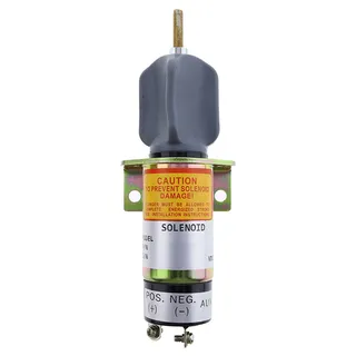 12V 2 Terminals ShutDown Solenoid SJ-103007 for Kubota Engine DF750 GF750 WG750 DF972 Skyjack Scissor Lift SJ8831RT SJ8841RT SJ6826RT SJ6832R