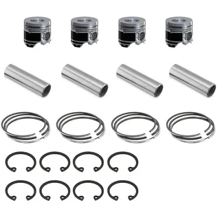 STD 4 Sets Piston Kit With Ring for Mitsubishi 4D34 4D34T 3.9L Kobelco SK160 New Holland E160LC