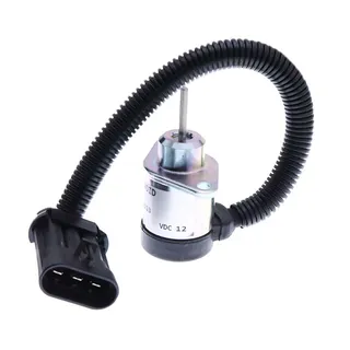 12V Stop Solenoid 7000769 1J710-60011 for Kubota Engine V2607 Bobcat Loader S160 S185 S205 S450 S510 S530 S550 S570 S590 S630 S650 T180 T190 T550 T590 T630 T650