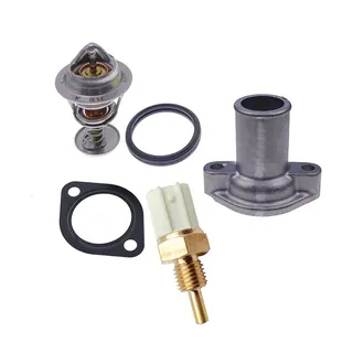 Thermostat With Gasket 1A021-73012 1A021-73270 & Cover 15321-73260 & Sensor T1063-65660 for Kubota Engine V2203 V2403
