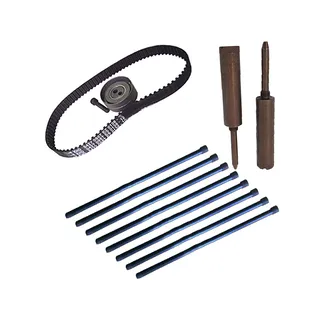 Timing Belt Kit with Push Rods and Timing Pin Set 02929933 02109085 100700 for Deutz Engines 1011 1011F Bobcat Skid Steer Loaders 863 T200