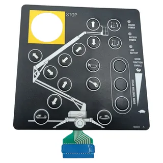 Touch Pad Overlay Decal 76093GT for Genie Towed Aerial Lift TMZ-50/30