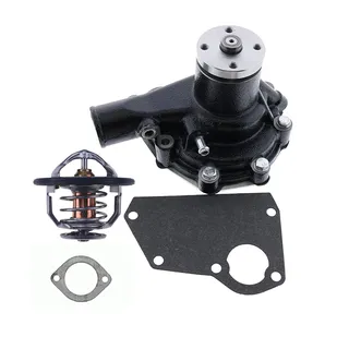 Water Pump 107-2473 & Thermostat 235-4960 With Gasket 235-4959 for Caterpillar CAT Engine 3046 3044C Tractor D3C D4C D5C Loader 933 939 933C 939C