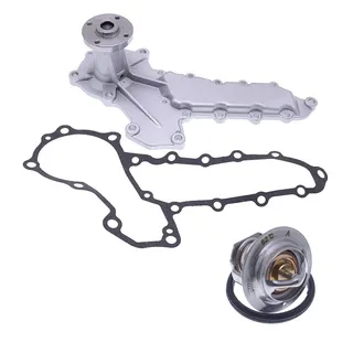 Water Pump 16412-73030 with Thermostat 1E401-73012 for Kubota Engine D1302 D1402 D1703 V1903 V2203 V1702 V1902 V2003 V2403