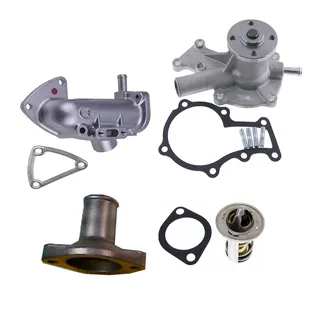 Water Pump 19883-73030 & Thermostat 15531-73010 & Cover 15841-73260 & Flange 16875-72704 With Gasket for Kubota Engine Z482 D722