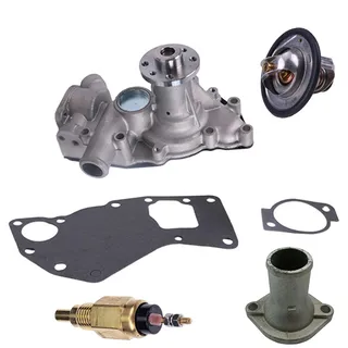 Water Pump 8981262300 With Gasket & Thermostat 8973617700 & Pipe VI8971690151 & Sensor VI8971256001 for Isuzu Engine 4LE1 4LE2 Kobelco Excavator 80CS SK80CS-2 70SR SK70SR-2
