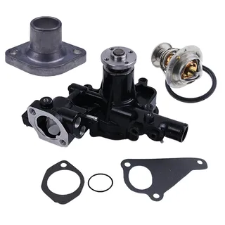 Water Pump AM882090 & Thermostat M811034 & Cover CH15535 for John Deere Engine 3016 3013 Excavator 27D 35D 50D Tractor 3036E 3038E