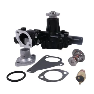 Water Pump AM882090 & Thermostat M811034 & Cover CH15535 & Switch CH15516 for John Deere Engine 3016 3013 Excavator 27D 35D 50D
