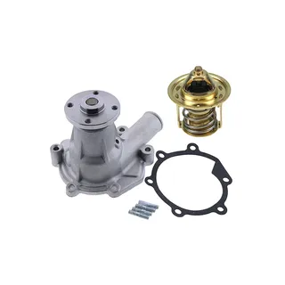Water Pump With Gasket & Thermostat PJ7410770 PJ7410802 for Volvo Excavator EC13 EC14 EC15 EC15B EC20 EC20B