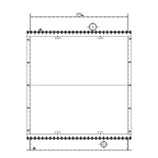 Water Tank Radiator 142-1928 for Caterpillar CAT Engine 3406C
