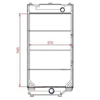 Water Radiator 2253318 for Caterpillar CAT 966GII 972GII