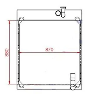 Water Radiator 7C2099 7C2098 for Caterpillar CAT 140H 120H 135H 160H 12H