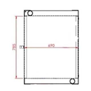 Water Radiator Core 11110477 for Volvo L110E L120E Wheel Loader