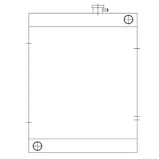 Water Radiator Core 30/925376 for JCB 160 170