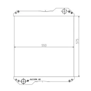Water Radiator Core 30/925453 30/303800 for JCB 2140 2155