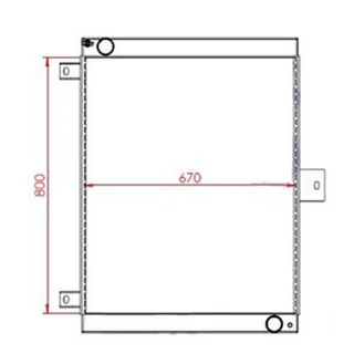 Water Radiator Core for Volvo G720B Motor Grader