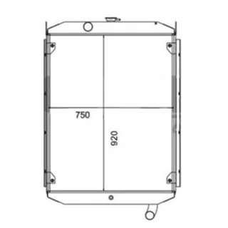 Water Radiator Core for Volvo Loader L120 Old Type