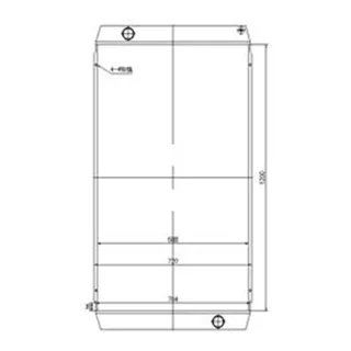 Water Radiator Core for Volvo Loader L200G