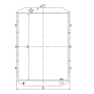 Water Tank Radiator 11N4-43720 11N4-43110 11N4-40020 11N4-43200 for Hyundai Excavator R140-7